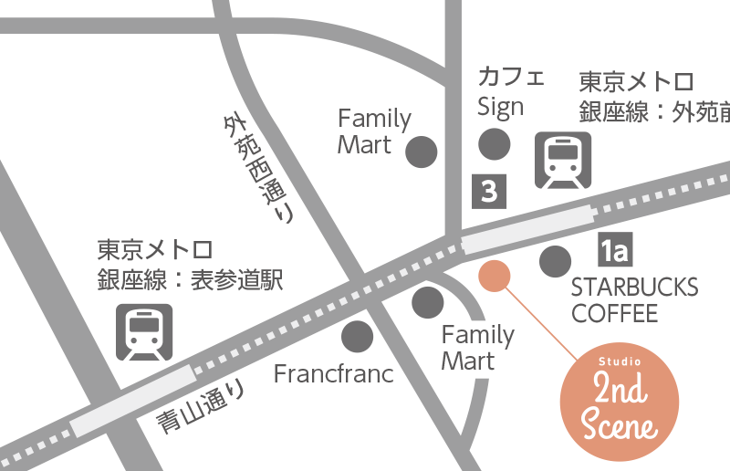 Studio2ndSceneの地図